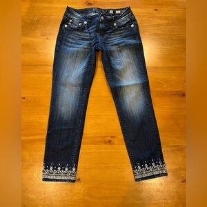 Embellished Miss Me Cropped Jeans